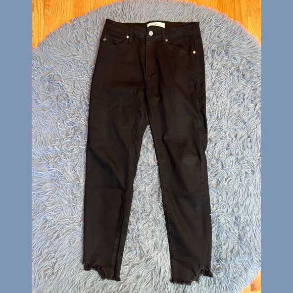 Kancan Black Estilo Slim Raw Hem Jeans Size 28 - Picture 1 of 6